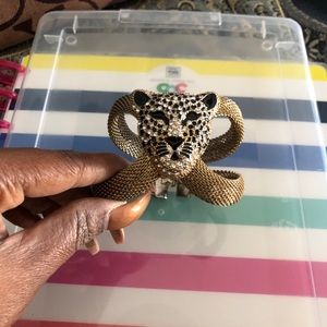 Gold cheetah bracelet